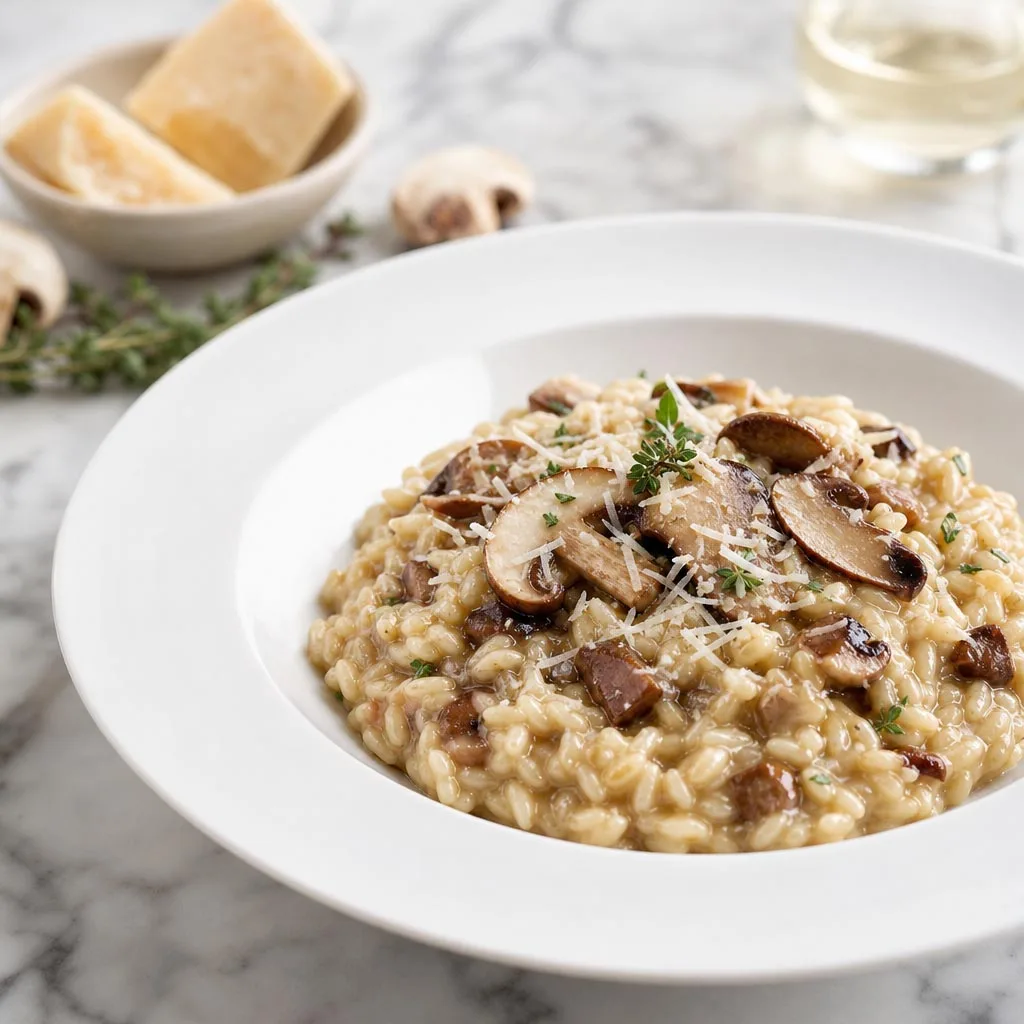Mushroom and Parmesan Risotto