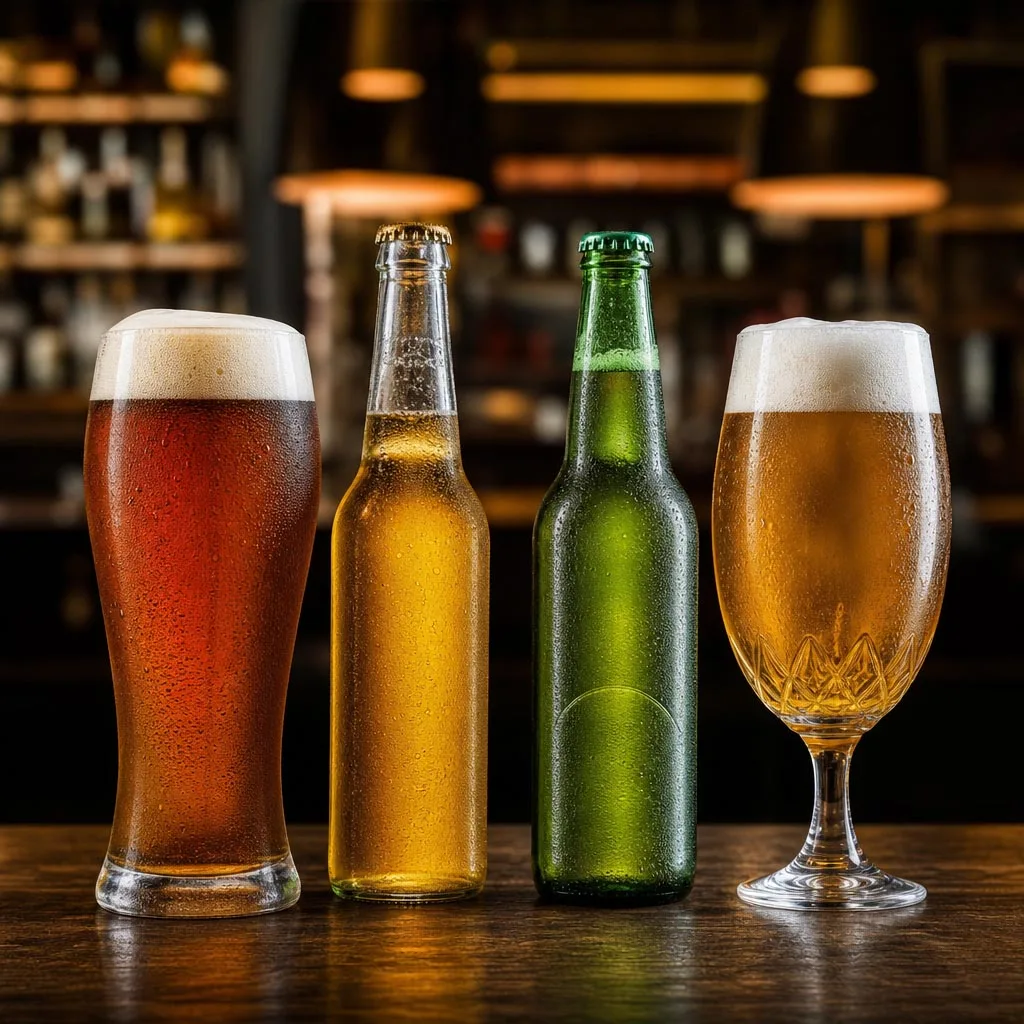 Tercio cruzcampo reserva, desperado, heineken, alhambra 1925