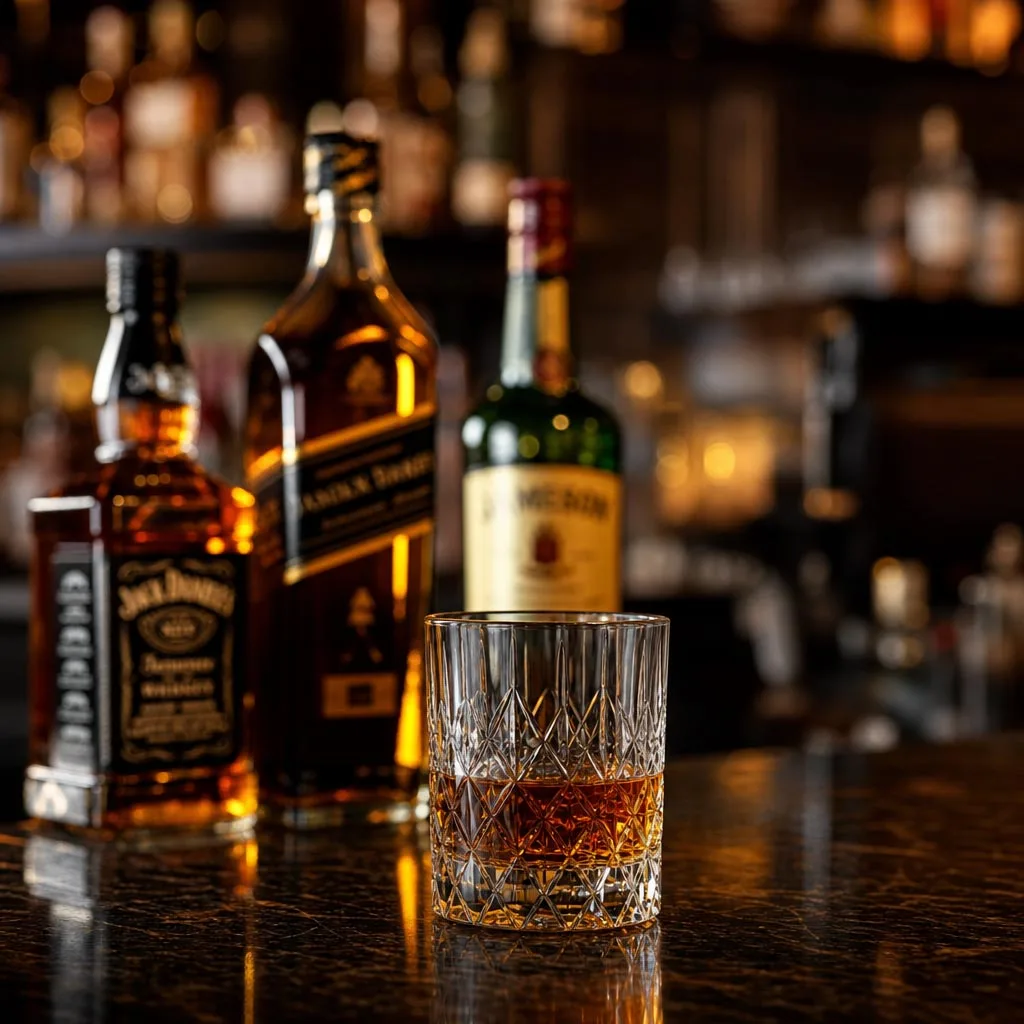 Whisky: Jack Daniels, Black label, Jameson