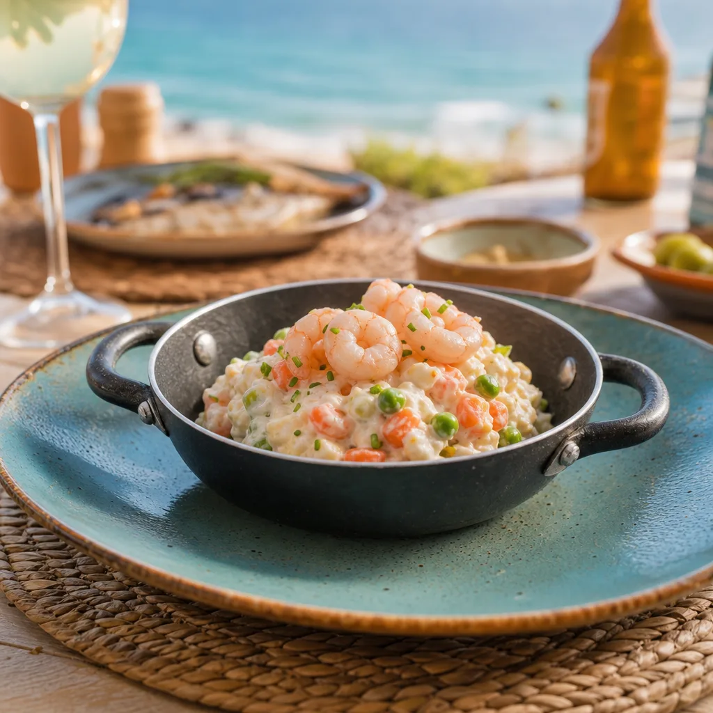 Ensaladilla de gambas casera
