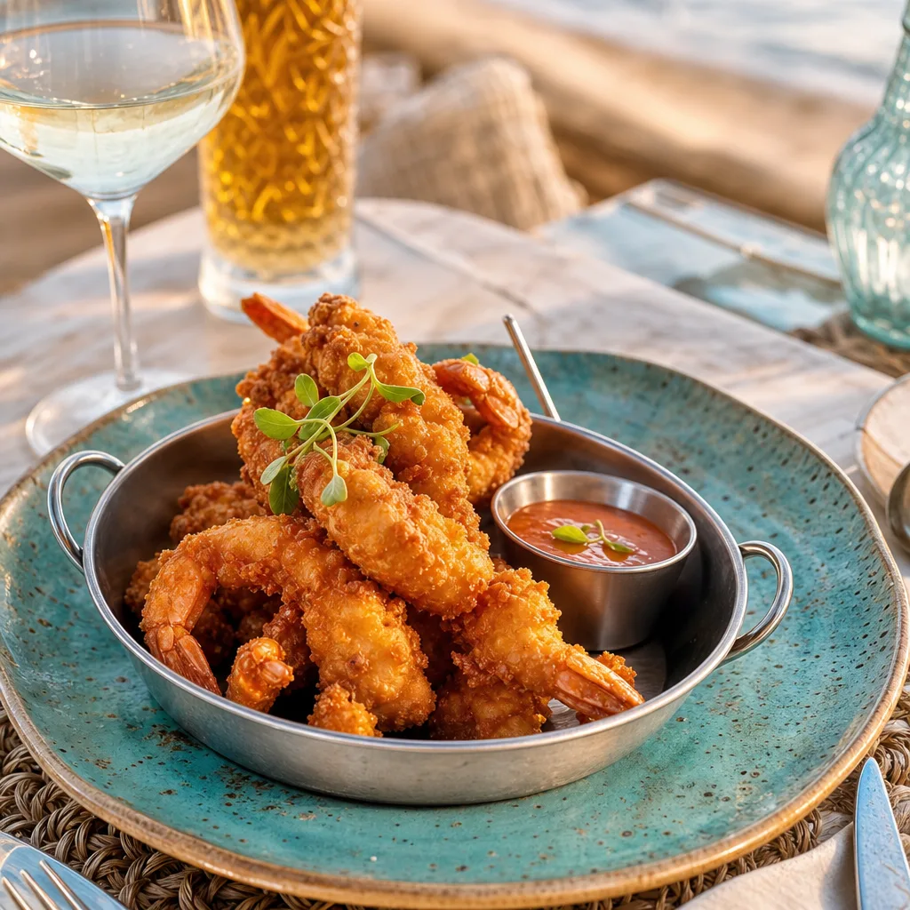 Gamberi croccanti con salsa sriracha