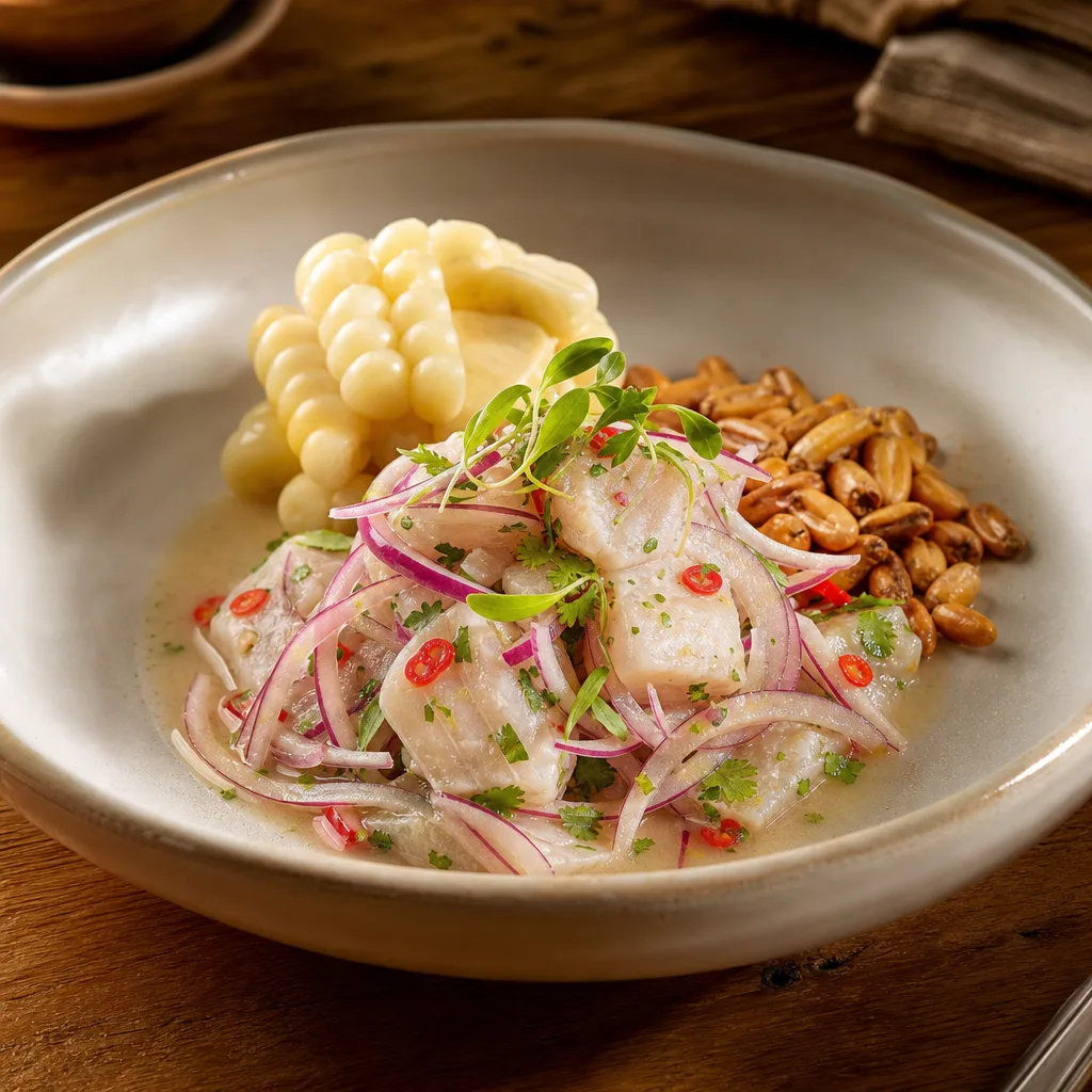Ceviche de corvina