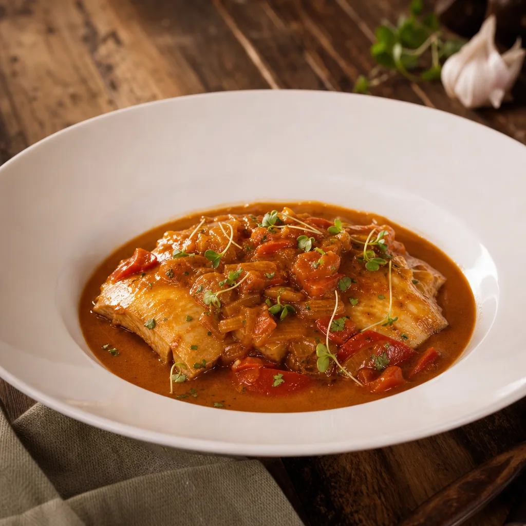 Unsere saisonale Rochen mit Paprika