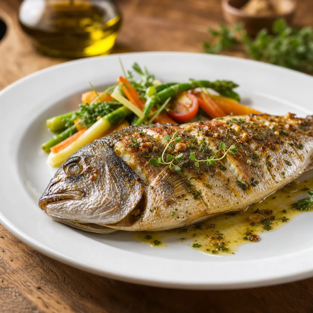 Gegrillte Dorade oder im Orio-Stil