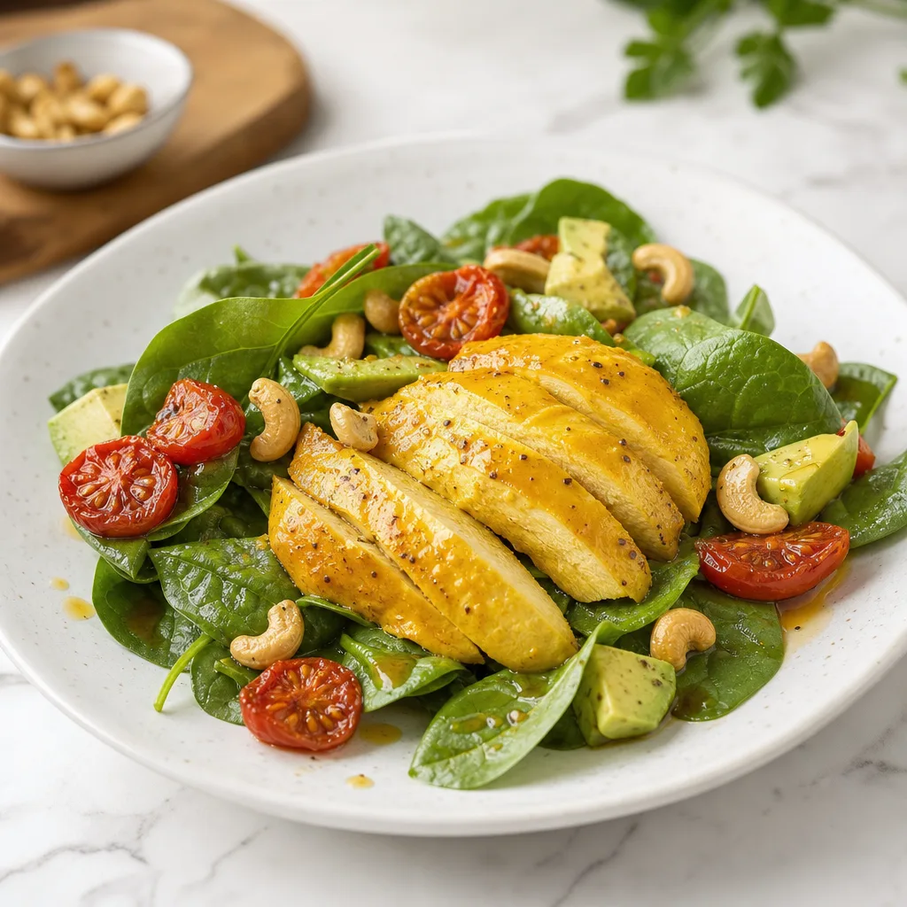 Salada de Espinafre Crocante