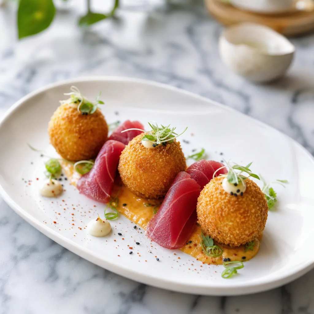 Kimchee and Shrimp Croquettes