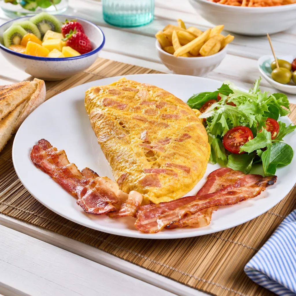 Tortilla spagnola con bacon
