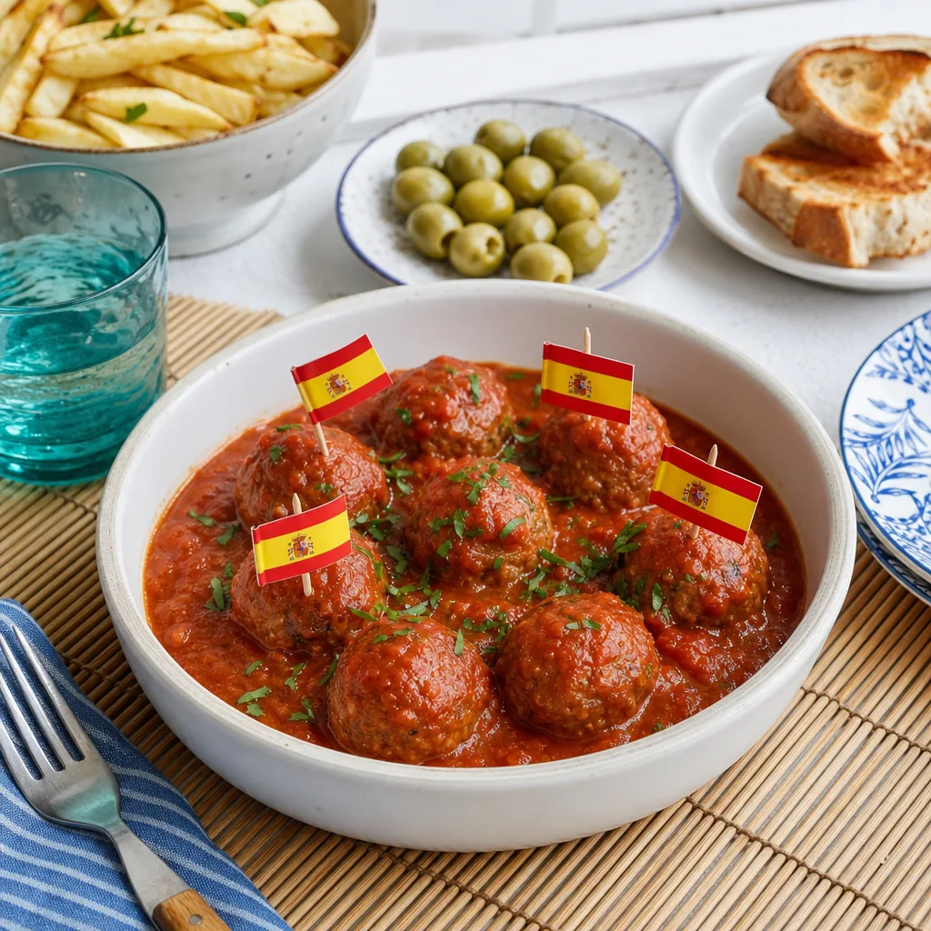 Albóndigas con salsa de tomate (8und)