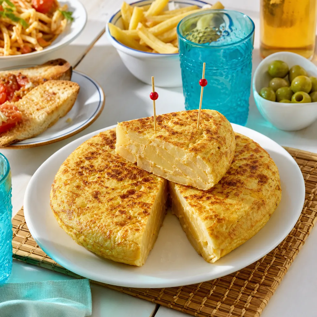 Tortilla de patata y cebolla