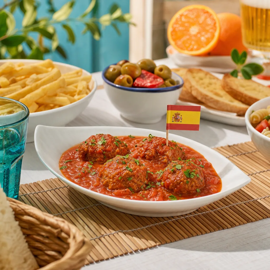 Albóndigas con salsa de tomate (4und)